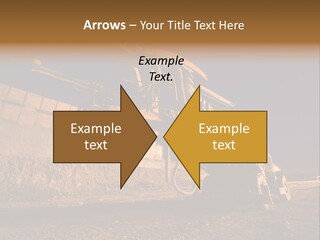 Heavy Drilling Machine On Site Evening Shot PowerPoint Template