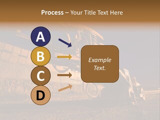 Heavy Drilling Machine On Site Evening Shot PowerPoint Template