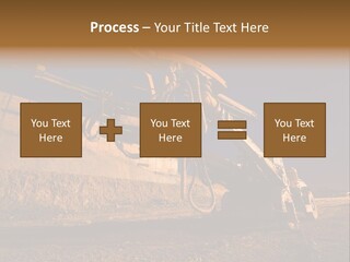 Heavy Drilling Machine On Site Evening Shot PowerPoint Template