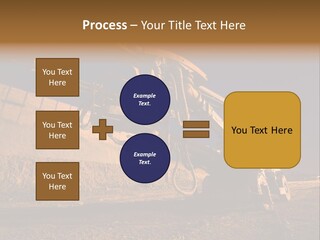 Heavy Drilling Machine On Site Evening Shot PowerPoint Template
