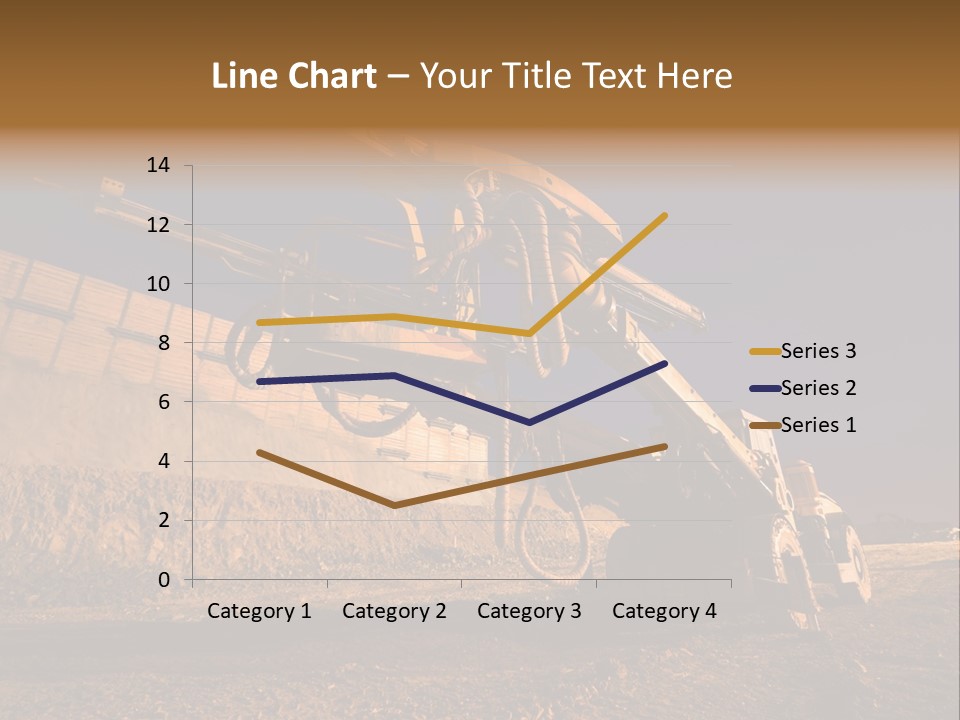 Heavy Drilling Machine On Site Evening Shot PowerPoint Template