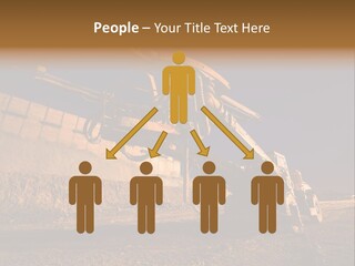 Heavy Drilling Machine On Site Evening Shot PowerPoint Template