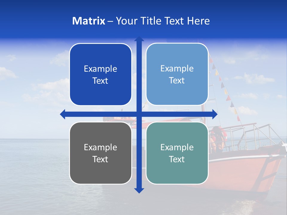 Boat In Caribbean PowerPoint Template