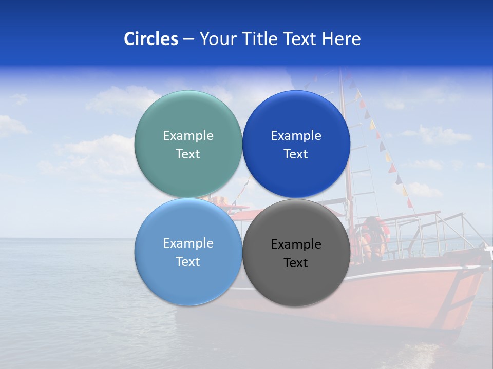 Boat In Caribbean PowerPoint Template
