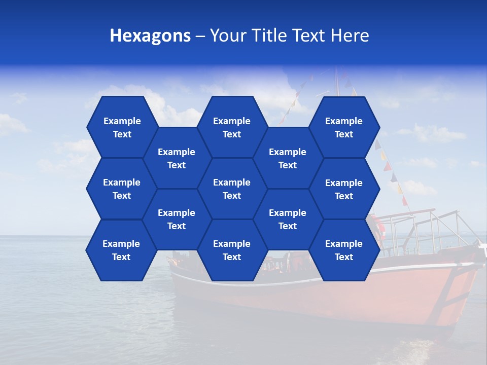 Boat In Caribbean PowerPoint Template