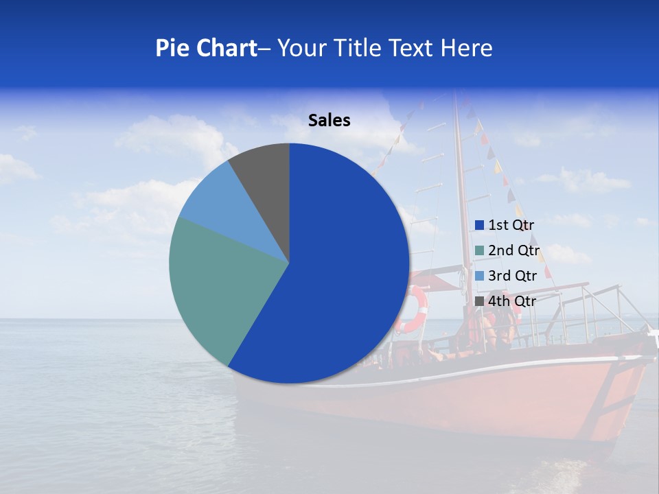 Boat In Caribbean PowerPoint Template