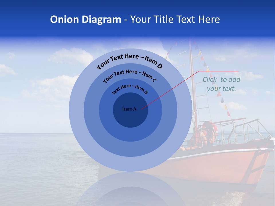 Boat In Caribbean PowerPoint Template