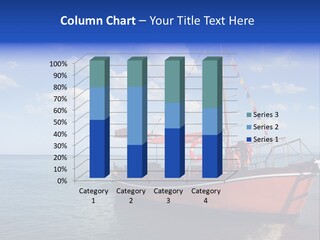 Boat In Caribbean PowerPoint Template