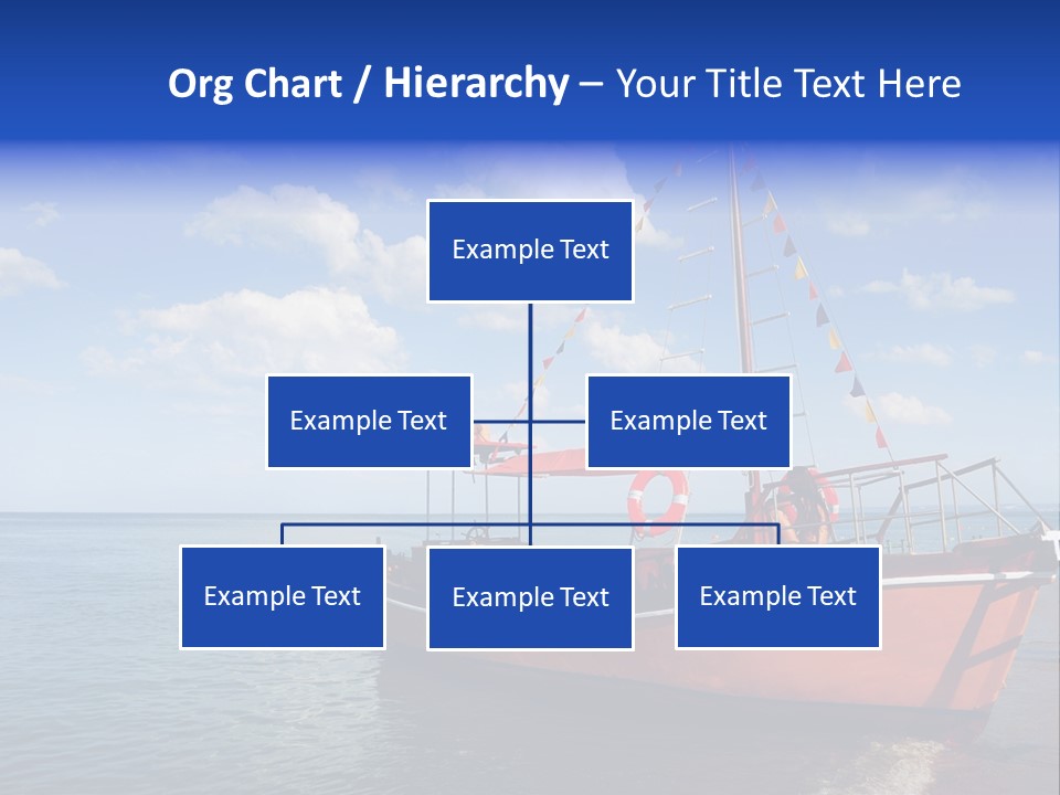 Boat In Caribbean PowerPoint Template