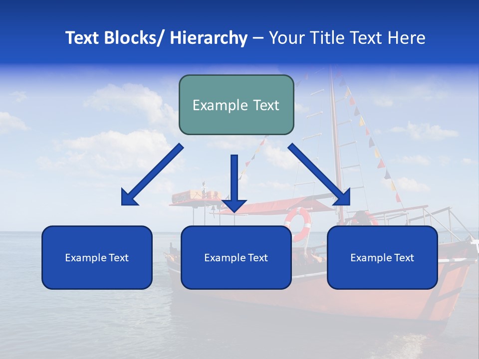 Boat In Caribbean PowerPoint Template