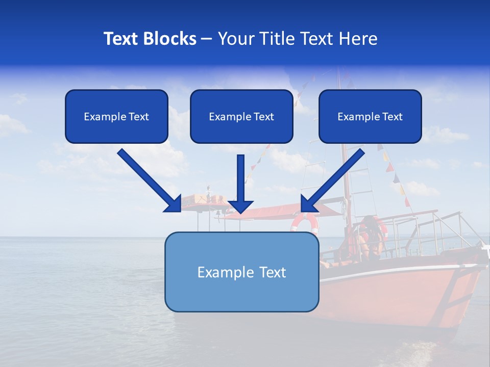 Boat In Caribbean PowerPoint Template