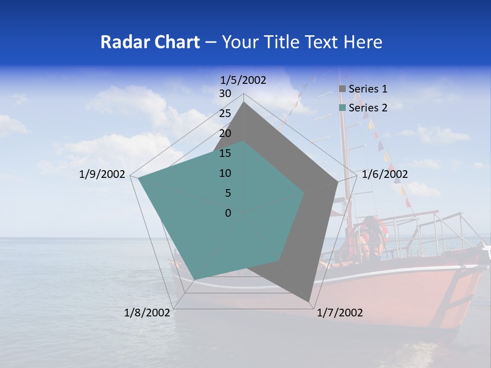 Boat In Caribbean PowerPoint Template