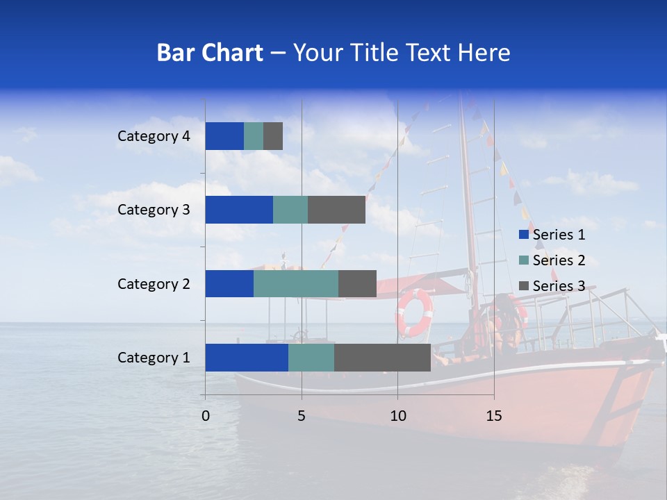Boat In Caribbean PowerPoint Template