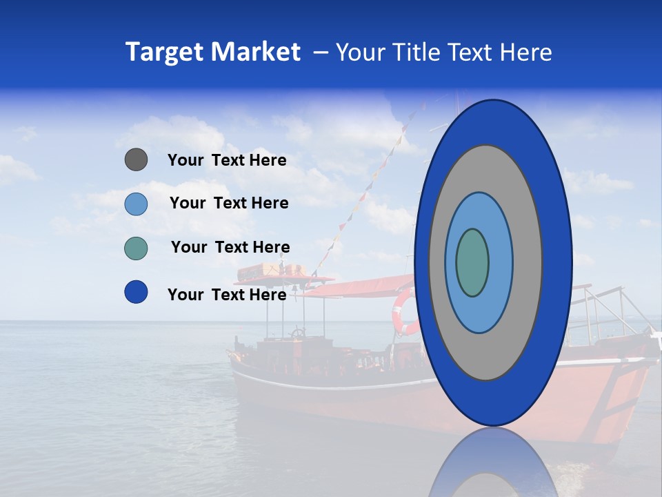 Boat In Caribbean PowerPoint Template
