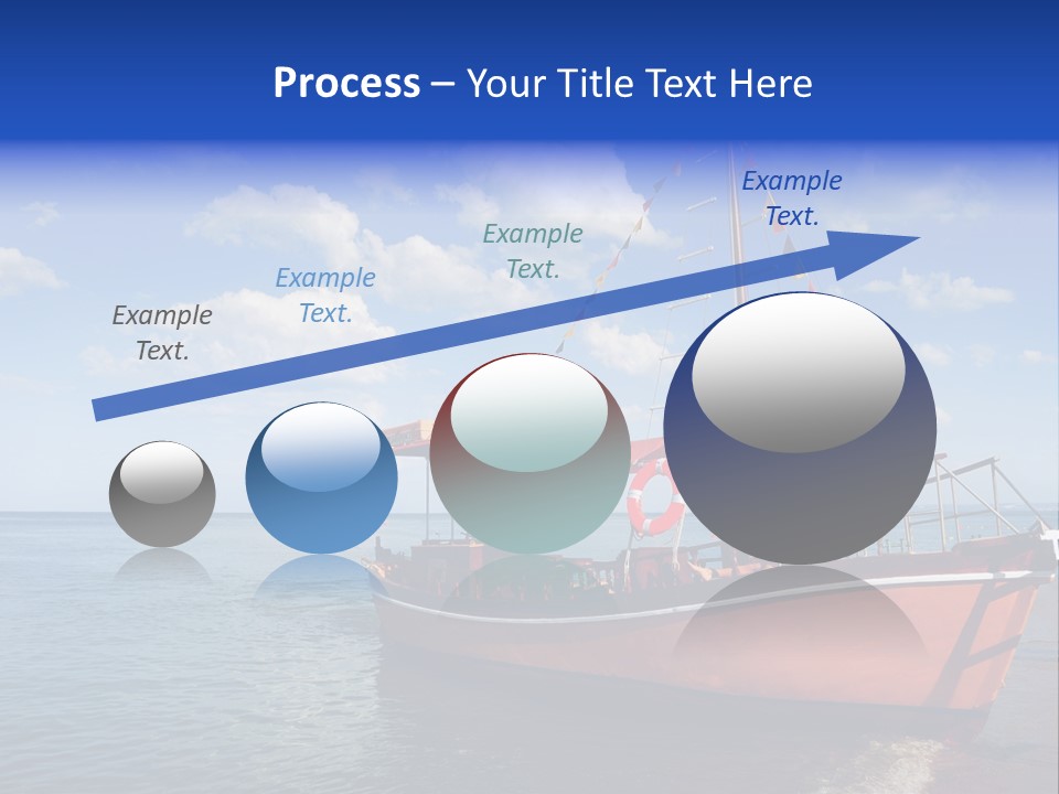 Boat In Caribbean PowerPoint Template