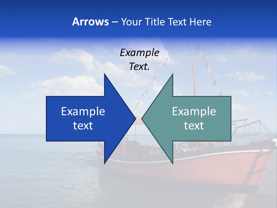 Boat In Caribbean PowerPoint Template