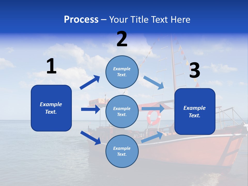 Boat In Caribbean PowerPoint Template