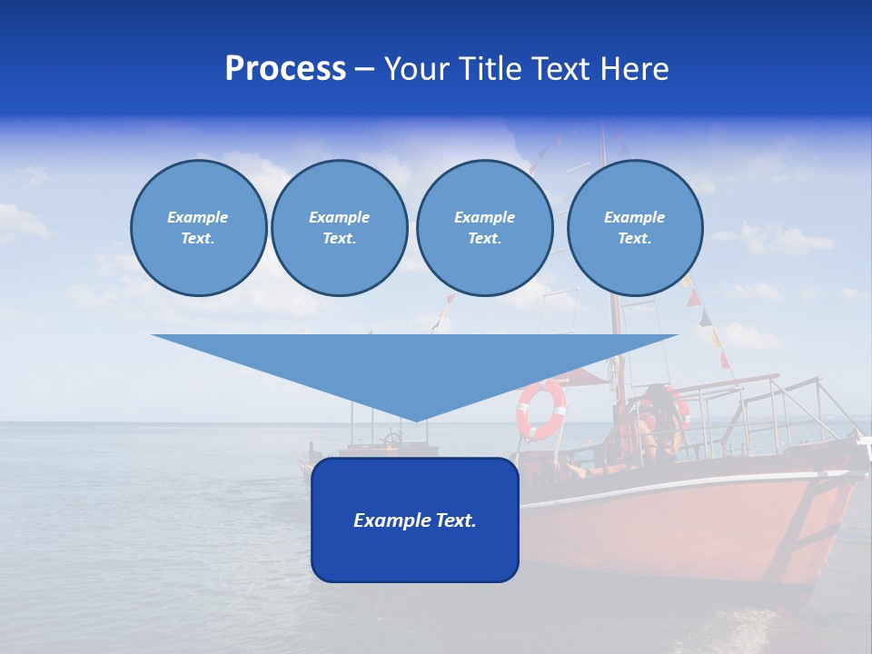 Boat In Caribbean PowerPoint Template