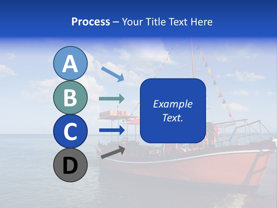 Boat In Caribbean PowerPoint Template