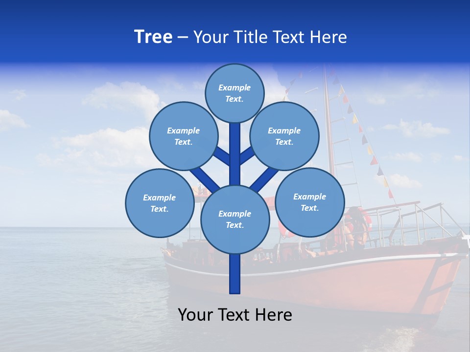 Boat In Caribbean PowerPoint Template