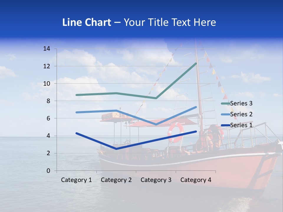 Boat In Caribbean PowerPoint Template