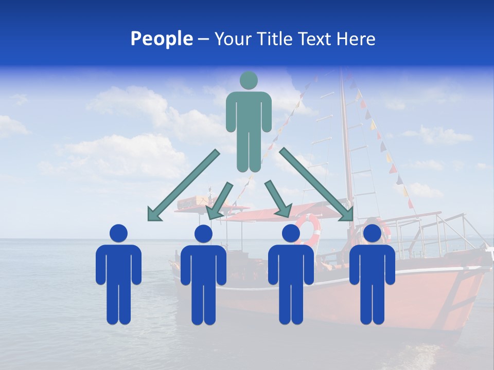 Boat In Caribbean PowerPoint Template