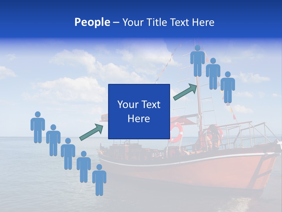 Boat In Caribbean PowerPoint Template