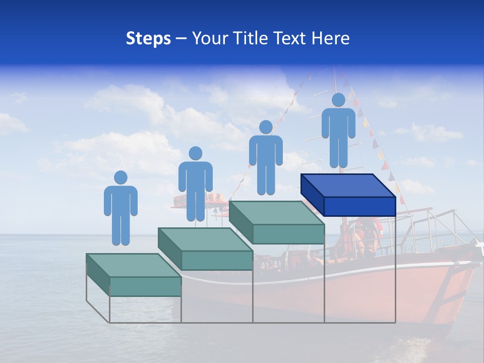 Boat In Caribbean PowerPoint Template