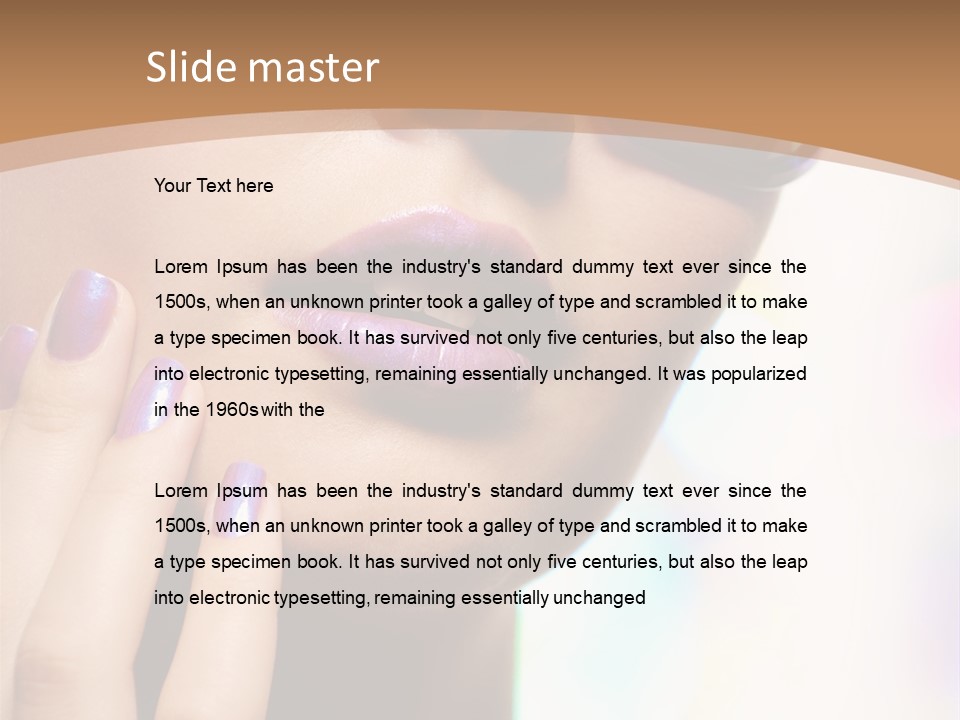 Glamour Portrait Of Beautiful Young Woman In Big Violet Fashion Sunglasses PowerPoint Template