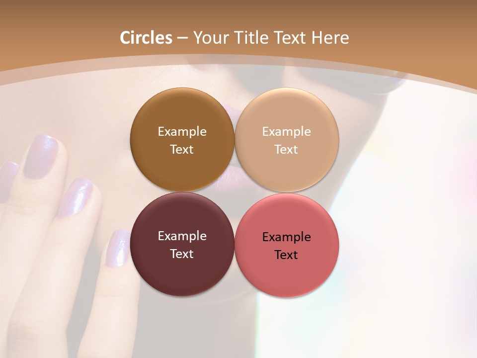 Glamour Portrait Of Beautiful Young Woman In Big Violet Fashion Sunglasses PowerPoint Template