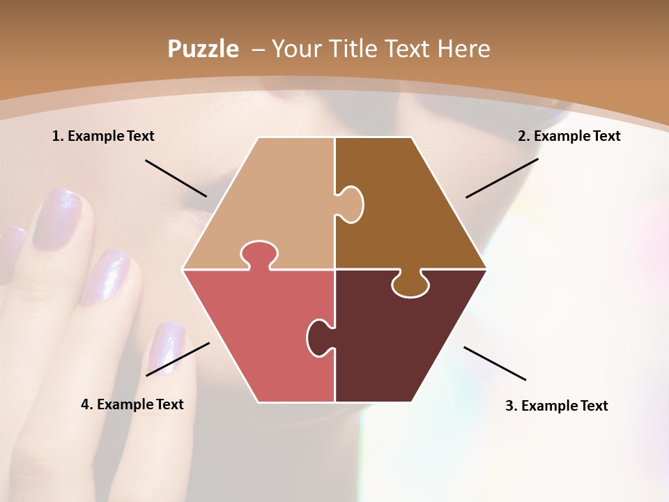 Glamour Portrait Of Beautiful Young Woman In Big Violet Fashion Sunglasses PowerPoint Template