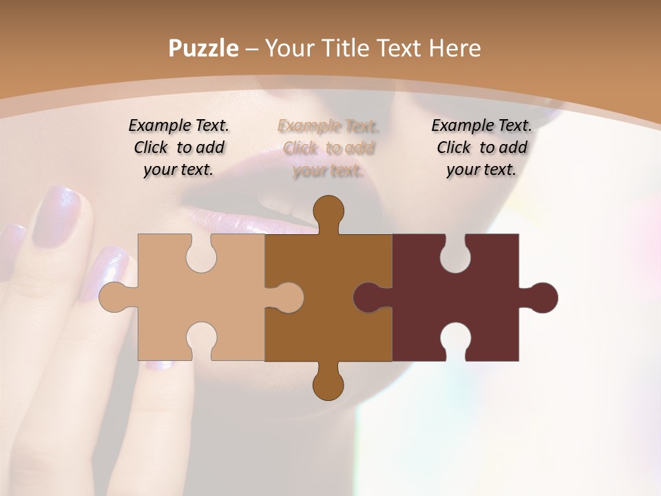 Glamour Portrait Of Beautiful Young Woman In Big Violet Fashion Sunglasses PowerPoint Template