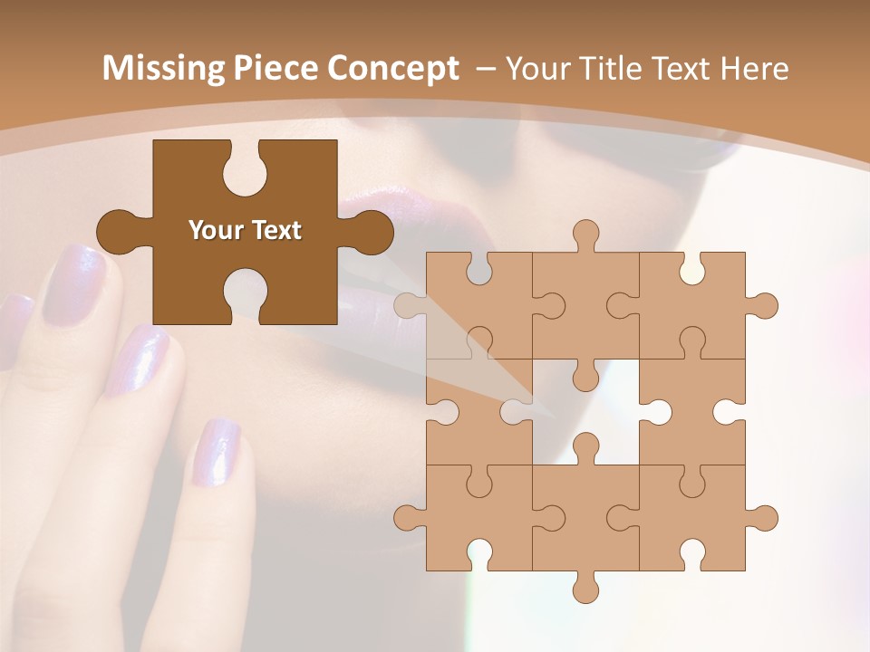 Glamour Portrait Of Beautiful Young Woman In Big Violet Fashion Sunglasses PowerPoint Template