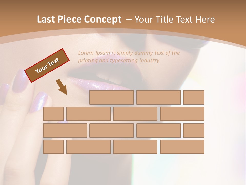 Glamour Portrait Of Beautiful Young Woman In Big Violet Fashion Sunglasses PowerPoint Template