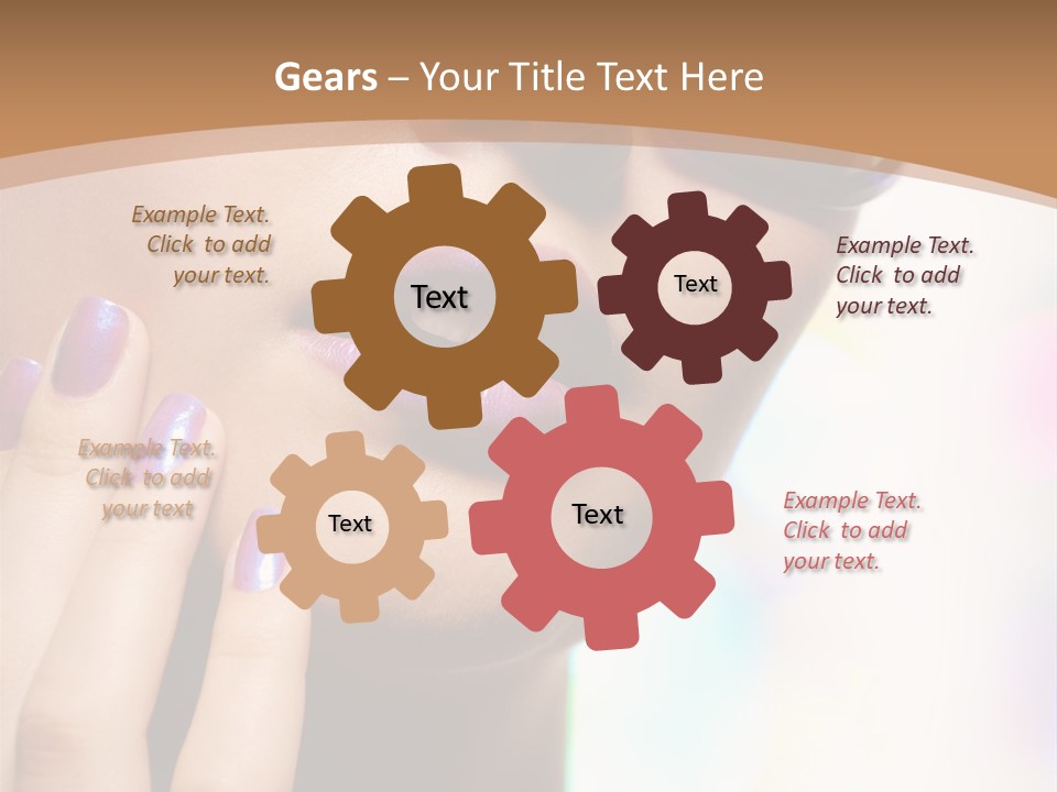 Glamour Portrait Of Beautiful Young Woman In Big Violet Fashion Sunglasses PowerPoint Template