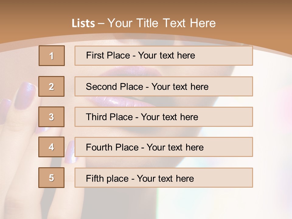 Glamour Portrait Of Beautiful Young Woman In Big Violet Fashion Sunglasses PowerPoint Template