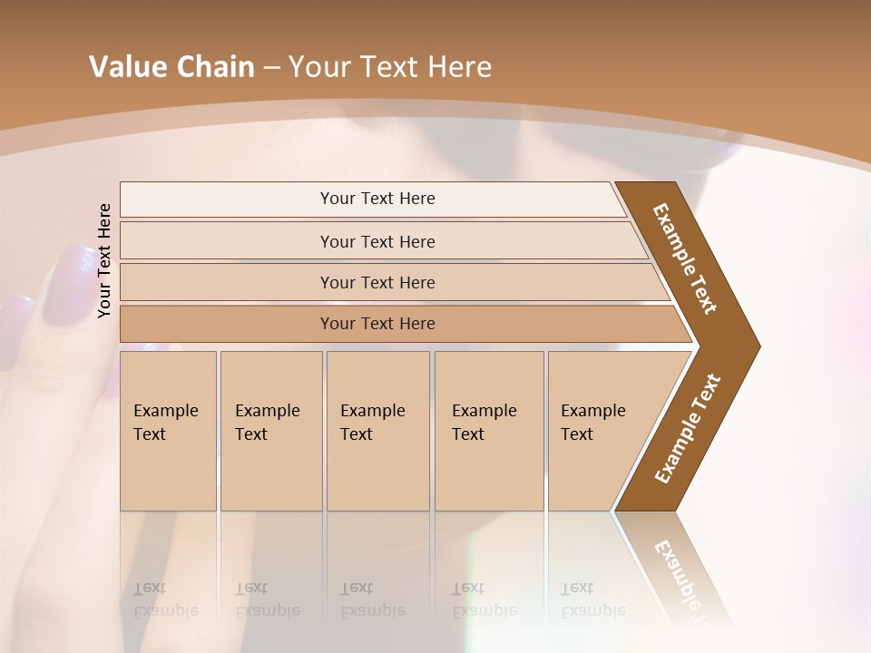 Glamour Portrait Of Beautiful Young Woman In Big Violet Fashion Sunglasses PowerPoint Template