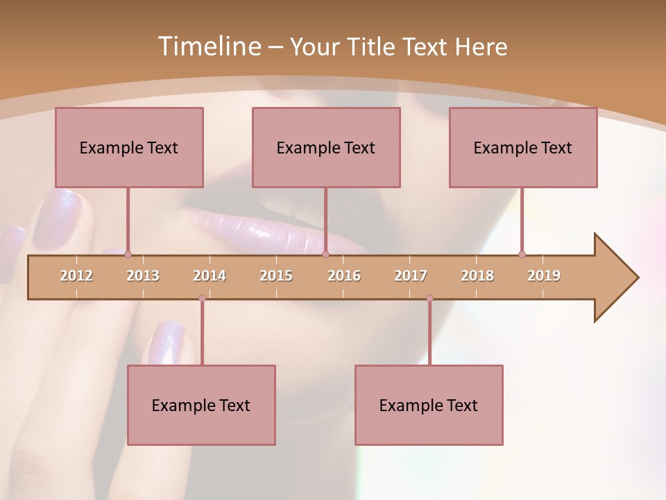 Glamour Portrait Of Beautiful Young Woman In Big Violet Fashion Sunglasses PowerPoint Template