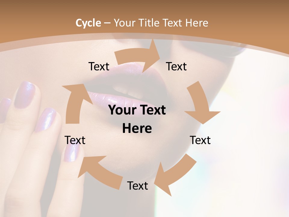 Glamour Portrait Of Beautiful Young Woman In Big Violet Fashion Sunglasses PowerPoint Template