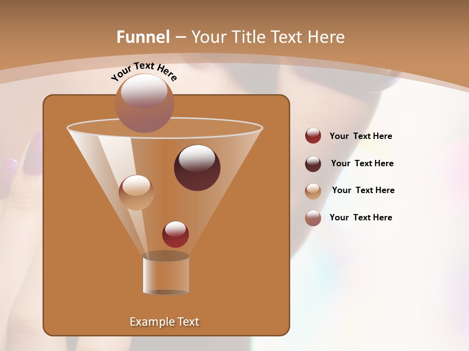 Glamour Portrait Of Beautiful Young Woman In Big Violet Fashion Sunglasses PowerPoint Template