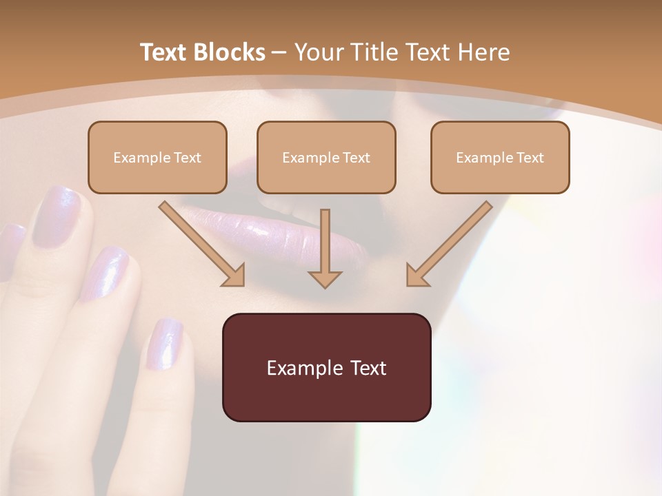 Glamour Portrait Of Beautiful Young Woman In Big Violet Fashion Sunglasses PowerPoint Template