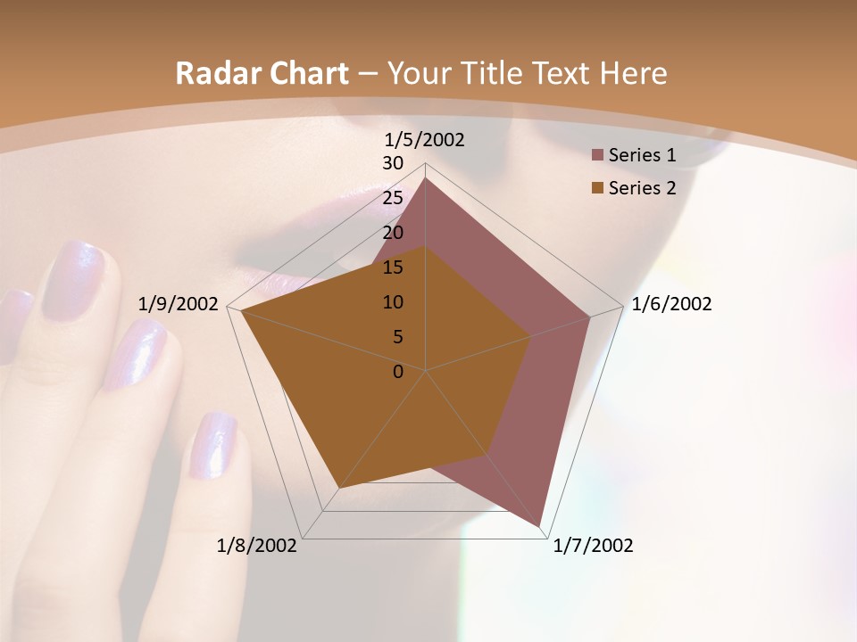 Glamour Portrait Of Beautiful Young Woman In Big Violet Fashion Sunglasses PowerPoint Template