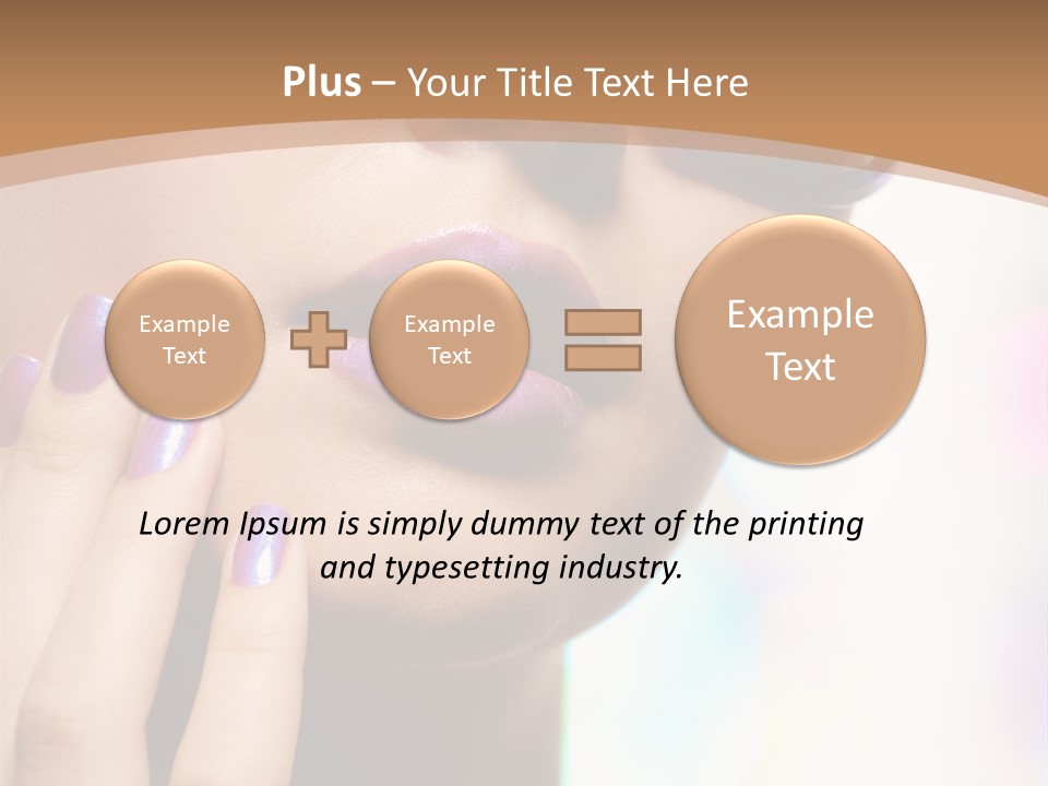 Glamour Portrait Of Beautiful Young Woman In Big Violet Fashion Sunglasses PowerPoint Template