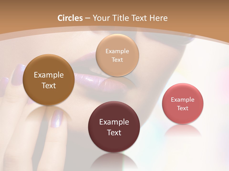 Glamour Portrait Of Beautiful Young Woman In Big Violet Fashion Sunglasses PowerPoint Template