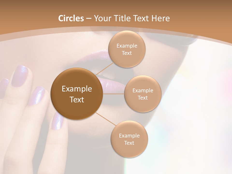 Glamour Portrait Of Beautiful Young Woman In Big Violet Fashion Sunglasses PowerPoint Template