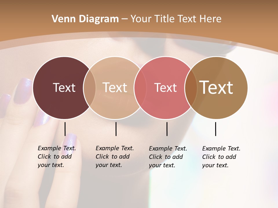 Glamour Portrait Of Beautiful Young Woman In Big Violet Fashion Sunglasses PowerPoint Template