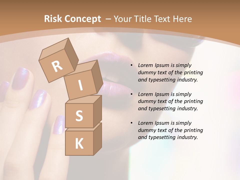 Glamour Portrait Of Beautiful Young Woman In Big Violet Fashion Sunglasses PowerPoint Template