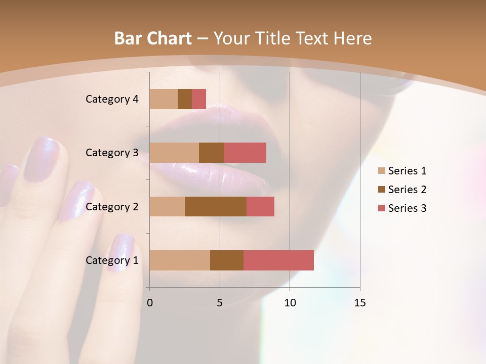 Glamour Portrait Of Beautiful Young Woman In Big Violet Fashion Sunglasses PowerPoint Template