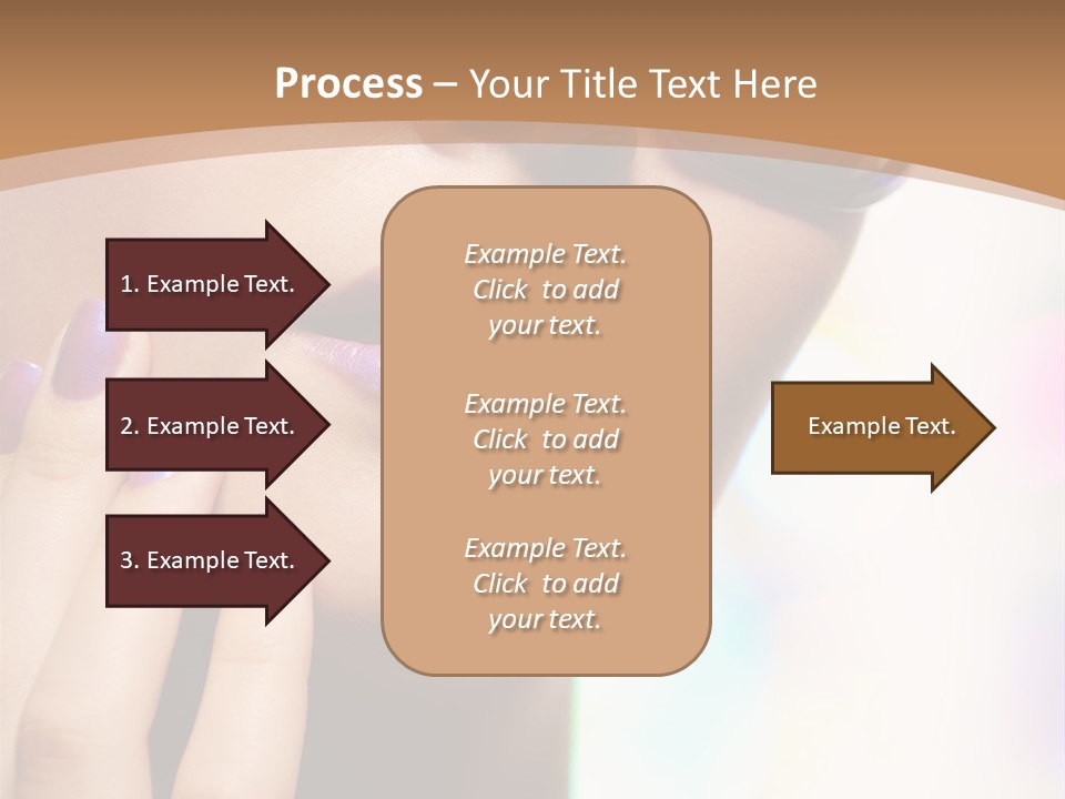 Glamour Portrait Of Beautiful Young Woman In Big Violet Fashion Sunglasses PowerPoint Template