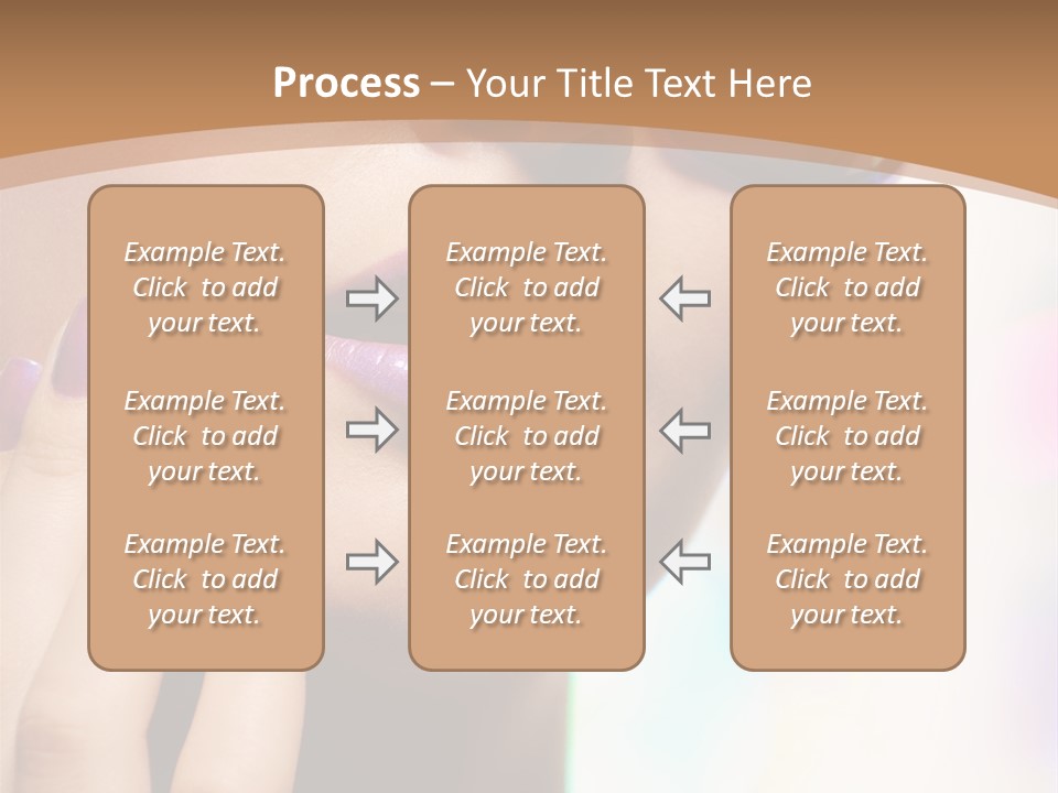 Glamour Portrait Of Beautiful Young Woman In Big Violet Fashion Sunglasses PowerPoint Template